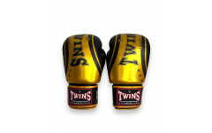 Боксерские перчатки Twins Special FBGV-TW4 Gold Black 10 oz Боксерские перчатки Twins Special FBGV-TW4 Gold Black 10 oz