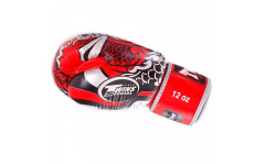 Боксерские перчатки Twins Special FBGVL3-52 Dragon red silver 12 oz Боксерские перчатки Twins Special FBGVL3-52 Dragon red silver 12 oz