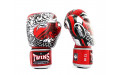 Боксерские перчатки Twins Special FBGVL3-52 Dragon red silver 16 oz
