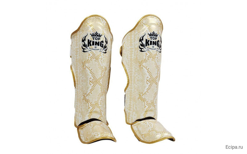 Защита голени Top King Shinguards Super Snake TKSGSS02 White(Gold) - M