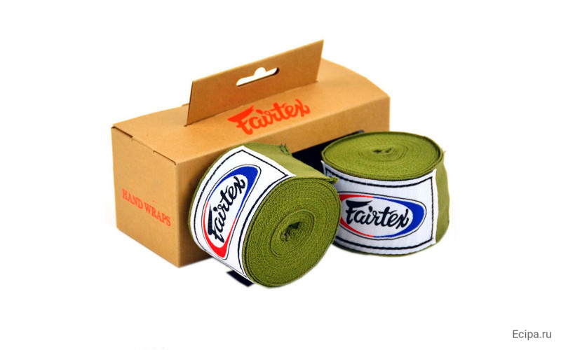 Бинты боксерские HW2 Fairtex olive 4.5 м