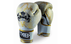 Боксерские перчатки TKB Snake White Gold 14 oz