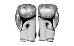 Боксерские перчатки TKB Snake White Silver 12 oz