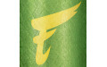 Боксерский мешок Fairtex HB6PY Green (gold silk screen) Banana Bag (БЕЗ НАПОЛНЕНИЯ)