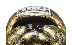 Боксерский шлем Top King Gold / Black "Snake Edition" Head Guard XL