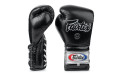 Боксерские перчатки на шнурке Fairtex BGL7 black 12 oz Боксерские перчатки на шнурке Fairtex BGL7 black 12 oz