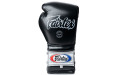 Боксерские перчатки на шнурке Fairtex BGL7 black 12 oz