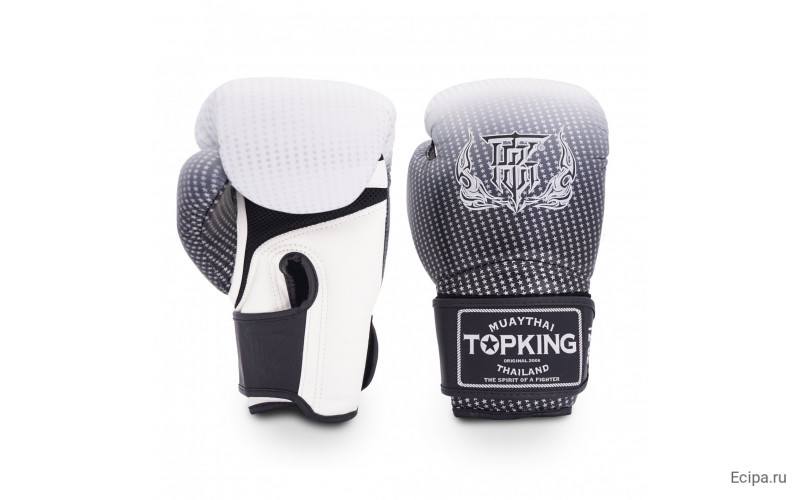 Боксерские перчатки Top King Boxing SUPER AIR STAR silver 12 oz