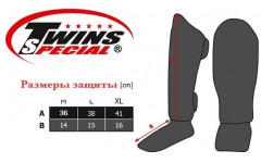 Защита голени Twins Special FSGL10-49 black gold - L