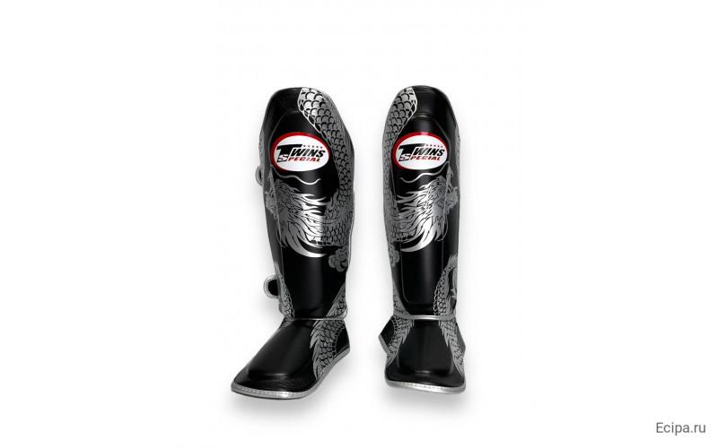 Защита голени Twins Special FSGL10-49 black silver - S