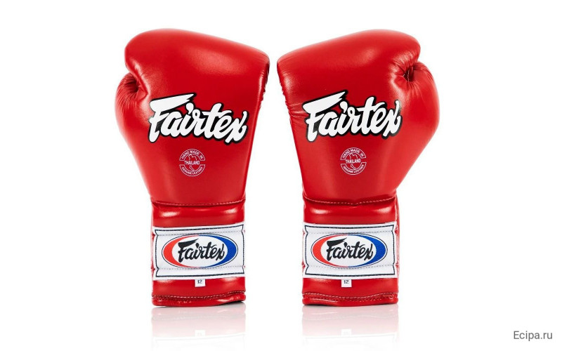 Перчатки боксерские на шнурке Fairtex BGL7 red 12 oz