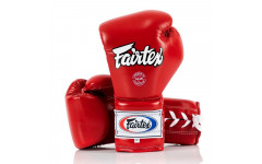 Перчатки боксерские на шнурке Fairtex BGL7 red 14 oz