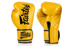 Боксерские перчатки Fairtex BGV18 Yellow 18 oz