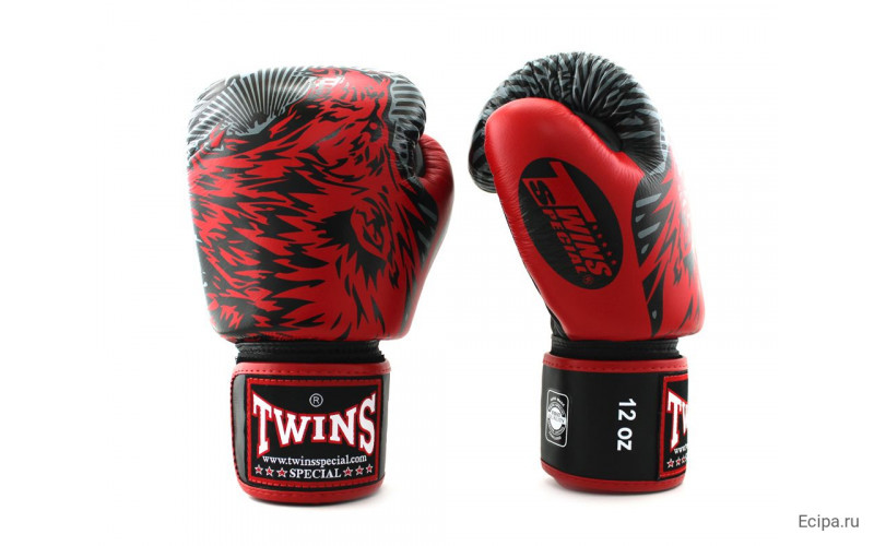Боксерские перчатки Twins FBGVL50 red 14 oz