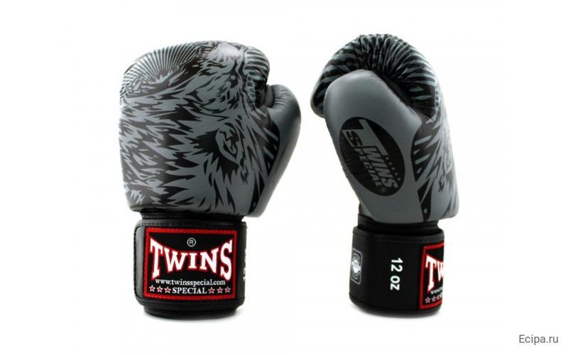 Боксерские перчатки Twins Special FBGVL50 grey 16 oz