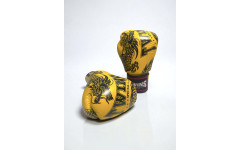 Боксерские перчатки Twins Special FBGVL3-49 yellow black 10 oz Боксерские перчатки Twins Special FBGVL3-49 yellow black 10 oz