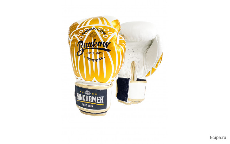Премиальные боксерские перчатки Banchamek Gym BGL-GL3 white 16 oz