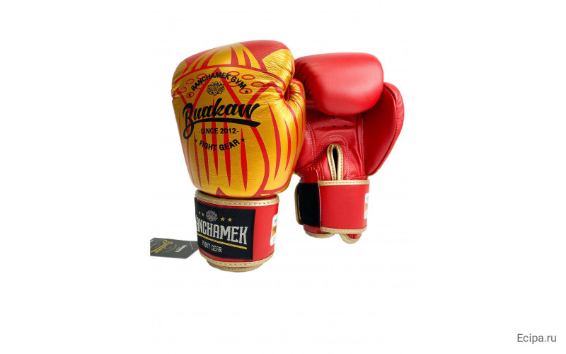 Премиальные боксерские перчатки Banchamek Gym BGL-GL3 red 12 oz