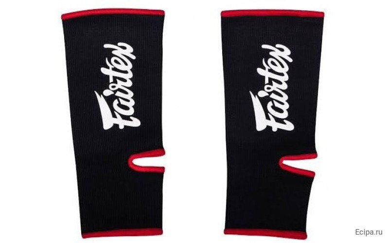 Голеностопы Fairtex AS3 black red
