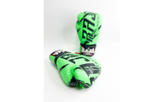 Боксерские перчатки Raja model 3 green 14 oz