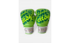 Боксёрские перчатки TKB ACTIVE MUAYTHAI green 10 oz